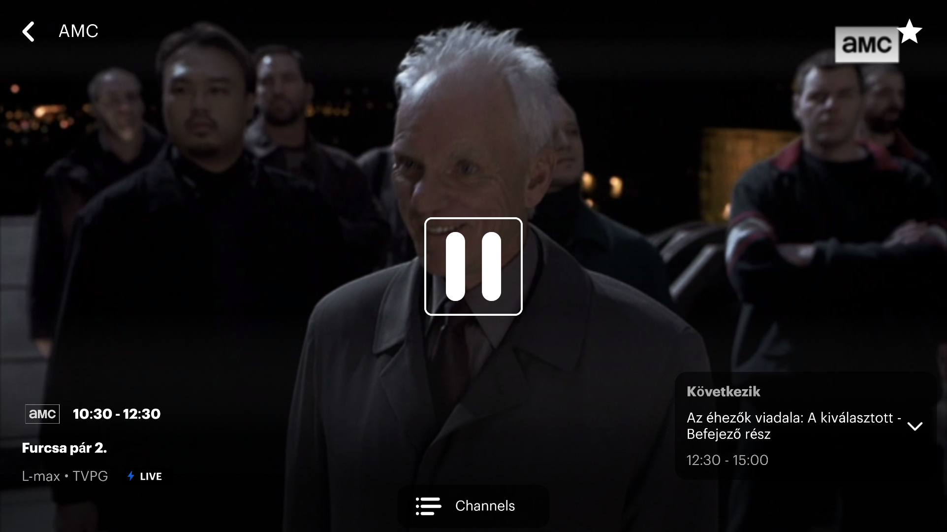 Full-screen video player